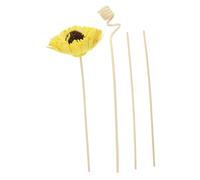 GLEAVI Aroma Diffuser Sticks Set Sola Flower Design 8cm Replaceable Essential Oil Fragrance Rods Fire-free Aromatherapy Diffusers for Home and Events