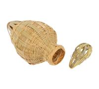 GLEAVI Bamboo Small Pet Cage for Breeding Grasshoppers and Butterflies, Hand Woven Rectangular Insect Habitat with Portable Design, Suitable for Home Use and Versatile Pet Enclosure