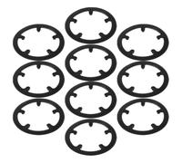GLEAVI Bicycle Chain Guard Cover High Strength Material Easy Installation 10pcs Black Plastic with Five Hole Design Bike Chain Protector for Road and Mountain Bikes