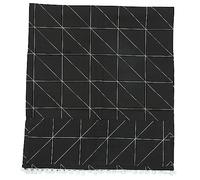 GLEAVI Black Cotton and Linen Washing Machine Protective Cover, Dustproof and Anti-slip Pad with Simple Elegant Design, for Home Washer Tops to Prolong Service Life
