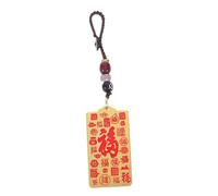 GLEAVI Brass Feng Shui Amulet Keychain Pendant Lucky Ornament for Home Decor and Protection Copper Blessing Keyring for Good Fortune and Wealth