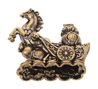 GLEAVI Brass Horse Statue Feng Shui Figurine Decorative Metal Horse Ornament for Home Office Desk Bookshelf Cabinet to Attract Luck and Prosperity