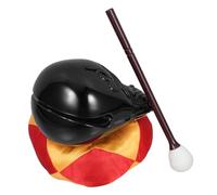 GLEAVI Buddhist Meditation Chanting Set 4-inch Wood Grain Fish Drum Cushion and Mallet for Sutra Reciting and Buddhist Hall Decor