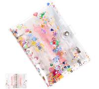 GLEAVI Budget Binder A6 12-Month Cash Envelope Pockets with 6-Hole Binder Pouch Reusable Plastic Budget Organizer for Money Saving and Expense Planning