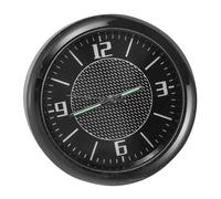 GLEAVI Car Interior Clock Mini Metal Auto Stick-on Small Glow-in-the-dark Dashboard Clock for Vehicle Decoration
