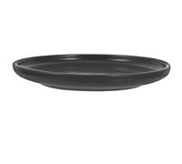 GLEAVI Ceramic Cat Food Bowl Black Shallow Pet Dish Neck Protection for Cats and Kittens, Anti-Choke Feeding Plate for Home Use