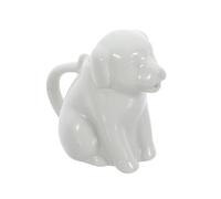 GLEAVI Ceramic Mini Milk Jug Dog Shape Milk Dispenser Cup for Home Kitchen Household Pitcher for Coffee Sauce and Gravy Decorative and Practical Tableware for Family and Cafes