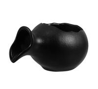 GLEAVI Ceramic Mini Spitter Fountain Jug with Open Top for Plants Stable Flat Base Waterfall Feature Elegant Hydroponic Pot Planter for Indoor Outdoor Garden Fish Tank Decoration