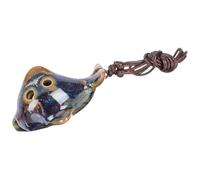 GLEAVI Ceramic Ocarina Wind Instrument for Beginners and Children with 6 Holes, Beautiful and Uniform Sound, for Practice and Early Music Learning