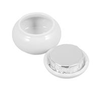 GLEAVI Ceramic Small Pet Urn for Dogs and Cats White Medium-Sized Cremation Ashes Keepsake Box Memorial for Pet Ashes