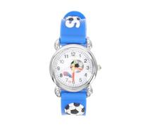 GLEAVI Children's Whistle Watch Blue Rubber Cartoon Wristwatch