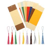 GLEAVI Chinese Style Blank Paper Bookmarks 10 Sets Large DIY Craft Markers for Classroom Reading and Book Decorations