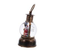 GLEAVI Christmas Snow Globe Lantern Santa Claus Music Box Decorative Snowman Holiday Lighted Ornament with Glitter and Classic Tunes USB Powered Battery Not Included Festive Xmas Table