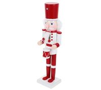 GLEAVI Christmas Wooden Nutcracker Figurine Lovely Cartoon Soldier Decoration for Home Hotel Restaurant and Shop Hand Painted Nutcracker for Xmas