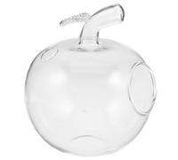 GLEAVI Clear Glass Cocktail Cups Funny Apple Shaped Drinkware Irregular Wine Glasses Christmas Party Table Decoration for Holiday Gatherings