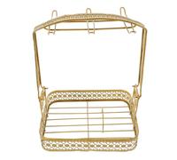 GLEAVI Coffee Cup Rack with Stable Base for Home and Bar Wide Flat Bottom Mug Organizer Stand for Coffee Cups and Dishes Storage Practical for Cabinet Organization