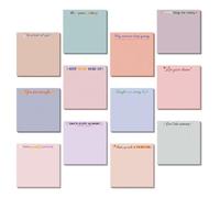 GLEAVI Colored Sticky Memo Pads for Notes and Do Lists, Paper | Leaves No Sticky Residue, Space Saving Size, for Library Messages, Blackboards and Keyboards Area
