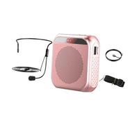 GLEAVI Compact Microphone and Speaker Portable Voice Amplifier 3.7w and Stable Audio Plastic Material for Tour Guiding and Travel