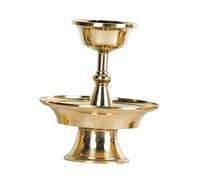 GLEAVI Copper Buddha Offering Cup Thickened Household Buddhism Water Cup Decorative Temple Supply for Home and Sacred Use