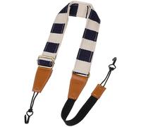 GLEAVI Cotton Ukulele Shoulder Strap Adjustable for Soprano, Concert Tenor Ukuleles Featuring Sturdy Leather and Suitable for Stage Use