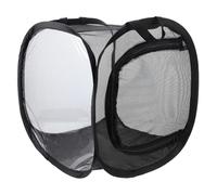 GLEAVI Creative Black Net Cage Incubator for Butterflies and Mantis with Good Airflow and Reusable Cloth Material, Unique Shape Folding Butterfly Cage Suitable for Observation