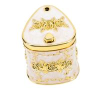 GLEAVI Creative Embossed Flower Toothpick Holder Jar Thick Material Decorative Toothpick Container for Home Restaurant Hotel Party Use Compact and Practical Design