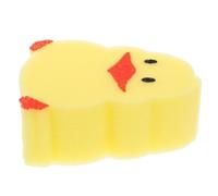 GLEAVI Cute Yellow Chick Sponge Bath Brush for Newborns and Toddlers, Soft Exfoliating Shower Sponge Body Scrub Tool, Animal-Shaped Children's Bath Accessory for Gentle Skin Care
