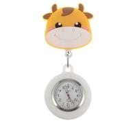 GLEAVI Delicate Pocket Watch Cartoon Design Hanging Portable Nurse Watch with Retractable Buckle Simple Lovely Metal Quartz for Use