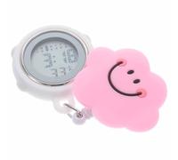 GLEAVI Digital Retractable Clip-On Nurse Watch Silicone Hanging Fob Pocket Watch for Medical Staff for Healthcare Professionals