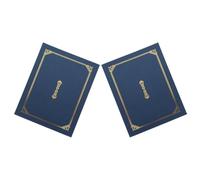 GLEAVI Diploma Sturdy for Graduation and Construction Design Elegant 2pcs Paper Covers A4 Certificate Holders with Protection Week, Schools, Awards, and Document