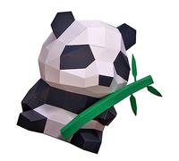 GLEAVI DIY Paper Model Cute Animal Shaped Origami Panda Decoration for Easy Assembly Craft with Paper Material for Imaginative Play and Hands Learning