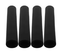 GLEAVI Dog Leash Grip Sleeves 4Pcs Nbr Foam Handle Covers Black Sponge Wraps for Pet Leash Accessories Sturdy 190Mm X 22Mm Inner Hole