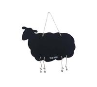 GLEAVI Double Sided Wooden Message Blackboard Wall Decor Sign Sheep Design Hanging Home Chalkboard for Notes and Reminders Decorative Wall Ornament