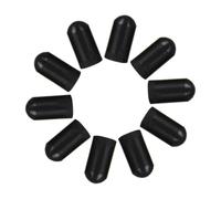 GLEAVI Drumstick Stick Silicone Silent Black Tips Drum 10pcs Mute Protectors Protect Covers Reduce Volume and for Practice