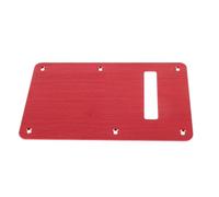GLEAVI Electric Guitar with Brushed Surface 1.5mm Thick Aluminum Alloy Back Plate Replacement Pickguard in Red and Precision Screw Mount Plate Holes, Easy Installation to Tonal Resonance