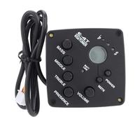 GLEAVI EQ Sound Pick-Up E-4T Four Stage Guitar Mic Black Acoustic Folk Instrument Sound Pick Up for Classical and Amplified Acoustic Guitars