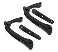 GLEAVI Ergonomic Chair Armrest Brackets Replacement, Adjustable Swivel Armrest for Task and Executive Chairs with Plastic Parts