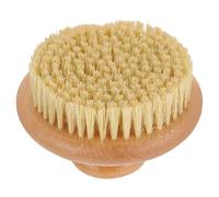 GLEAVI Exfoliating Body Scrubber Bathing Scrub Brush Round Beech Wood Handle Portable for Household Showers