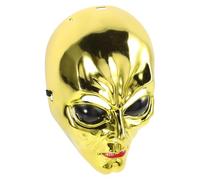 GLEAVI Extraterrestrial Mask Halloween Scary Half Face Mask for Adults and Cosplay Costume Funny Space Creature for Halloween Dress-up