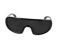 GLEAVI Eyeglasses Glasses for Decoration, Black Plastic Circular Frame, Lightweight Portable Design, Men and Women Fashion Eyewear for Outdoor Mesh Costume Use