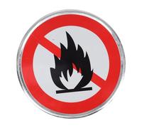 GLEAVI Fire Prevention Warning Sign No Smoking Open Flames Safety Reminder for Forest Trails Camping Sites Residential Yards Enhanced Visibility Material for All Seasons