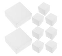 GLEAVI Foam Square Blocks 16Pcs 4x4x2 Inch for Cake Dummy Modeling and Floral Stem Support in Wedding Décor for Event Designers