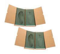 GLEAVI Foot Impression Box Sponge Paper Material Open-Close Design 2pcs with Precise Foot Contour Capture for Insoles for Rehabilitation Clinics and Centers