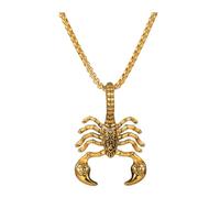 GLEAVI Glow the Dark Scorpion Necklace with Pendant Design, Alloy Material Fashion Accessory for Women, for Special Occasions and Halloween Events