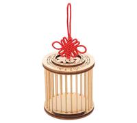 GLEAVI Grasshopper Cage Wooden Breeding and Transport Enclosure round Outdoor Habitat Portable Observation House for Wild Grasshopper Keeping