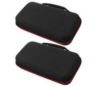 GLEAVI Handheld Mic Case EVA Portable Microphone Carrying Case for Travel Dust Protection and Easy Access to Accessories - 2 Pcs Black