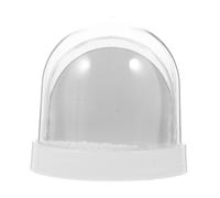 GLEAVI Handmade DIY Photo Display Snow Globe with White Base Romantic Snowflake Effect Picture Frame for Birthday and Holiday Decoration Safe Paper and Materials