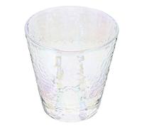 GLEAVI Heat Resistant Glass Coffee Drinking Glasses with Colourful Hammered Design, Not Easy to Break, Elegant and Chic Style for Birthdays and Theme Parties