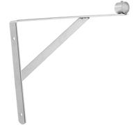 GLEAVI Heavy Duty Stainless Steel Closet Rod Bracket with Triangular Wall Mount, Space-saving Pole Support Holder for Clothes Hanging, Modern and Stylish Design for Bedroom or Closet