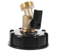 GLEAVI IBC Tote Tank Water Adapter Brass Faucet *6 Coarse Thread for Garden Hose, Suitable for 275-330 Gallon Water Buckets and Chemical Containers